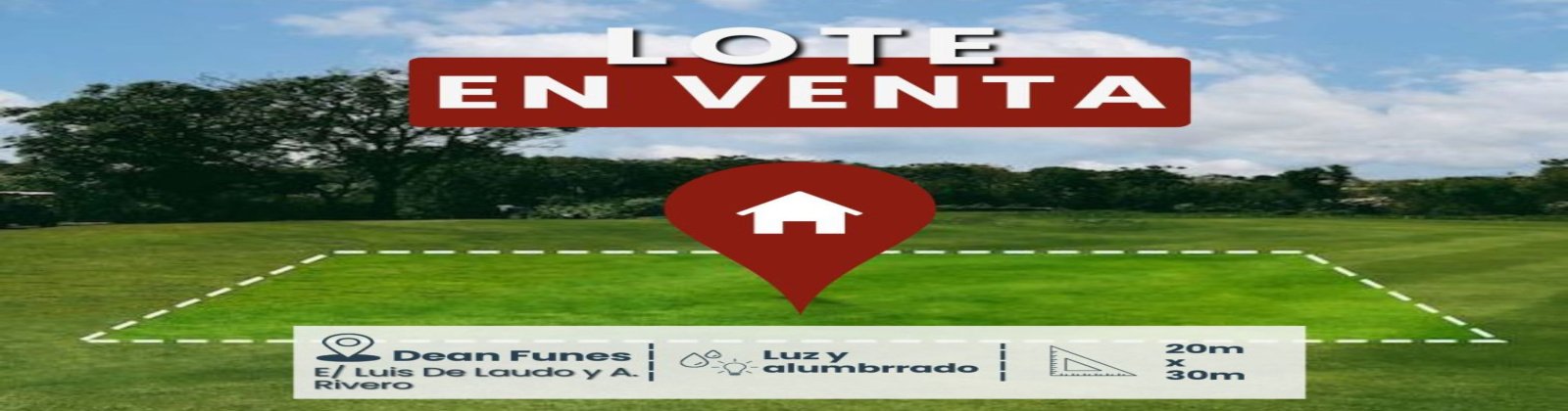 DEAN FUNES e/ Luis de Laudo y A. Rivero, CHACABUCO, 0 , 0 ,0,Lote urbano,En venta,DEAN FUNES e/ Luis de Laudo y A. Rivero,0,1019