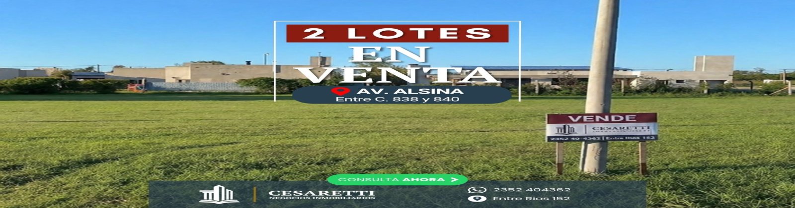 Av. Alsina, Chacabuco, 0 , 0 ,0,Lote urbano,En venta,Av. Alsina ,0,1024